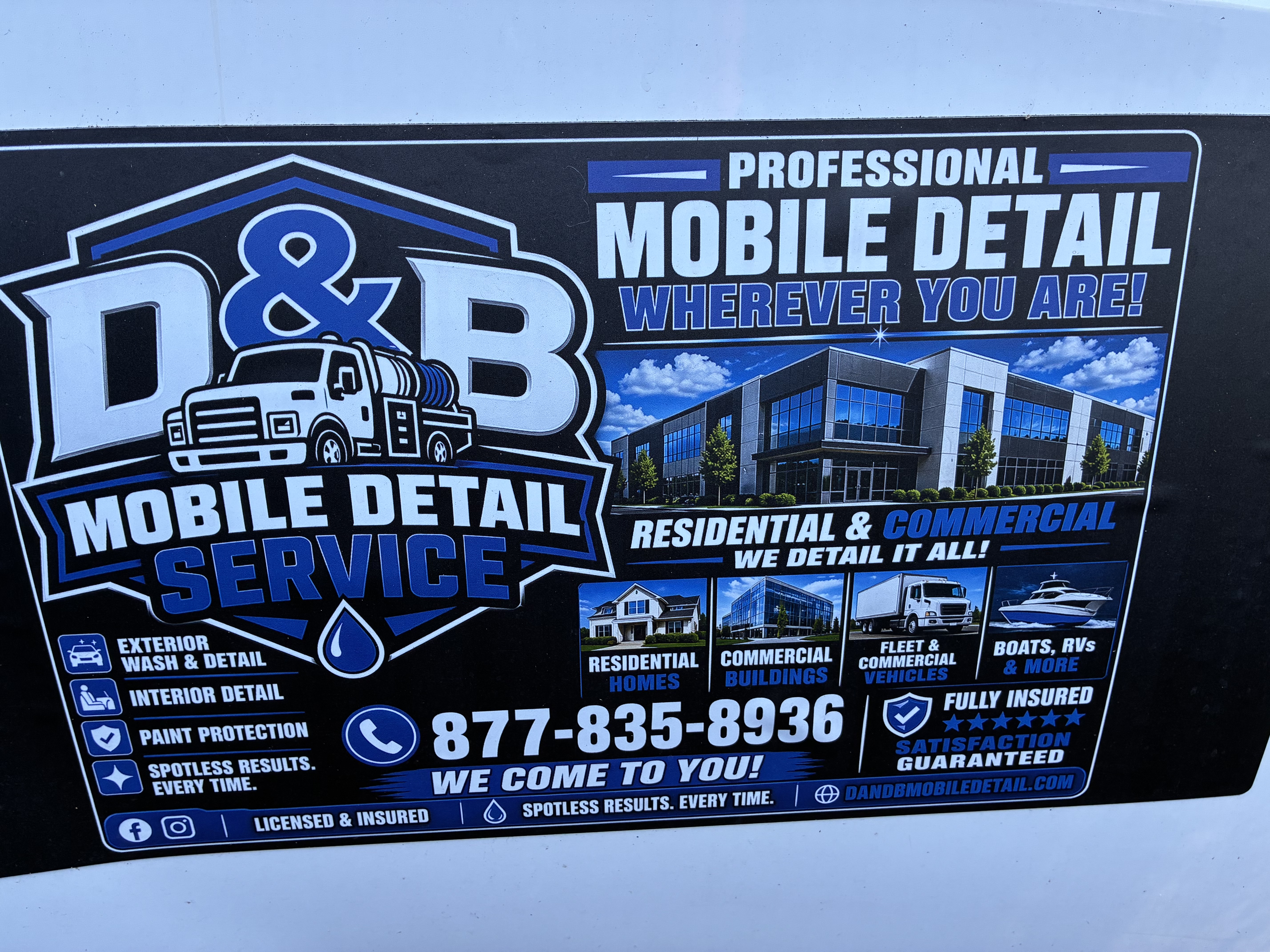 D&B Mobile Detail and Pressure Washing official unit